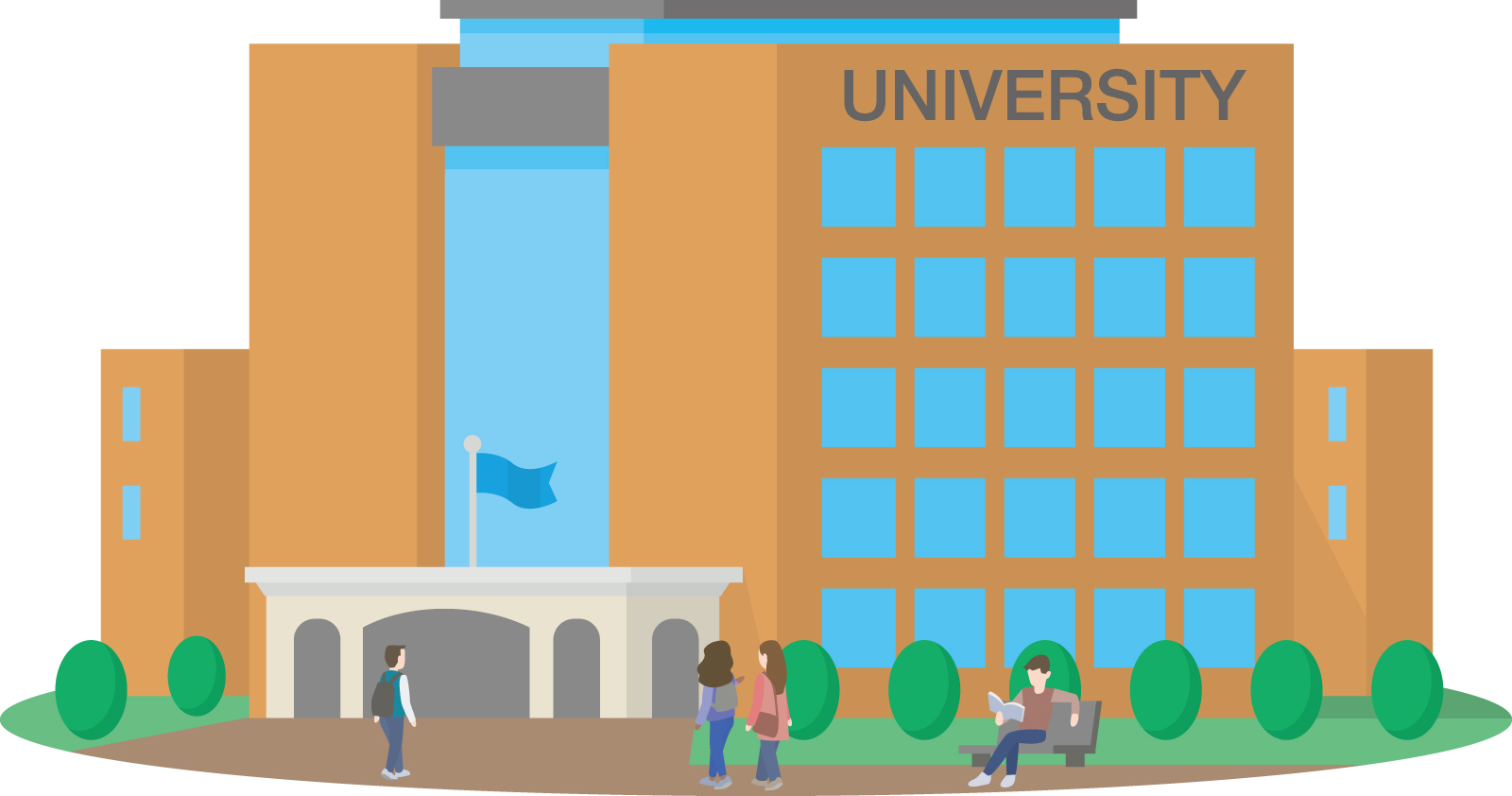 入試日程と難易度傾向のイメージ